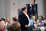 Auctioneer during live auction